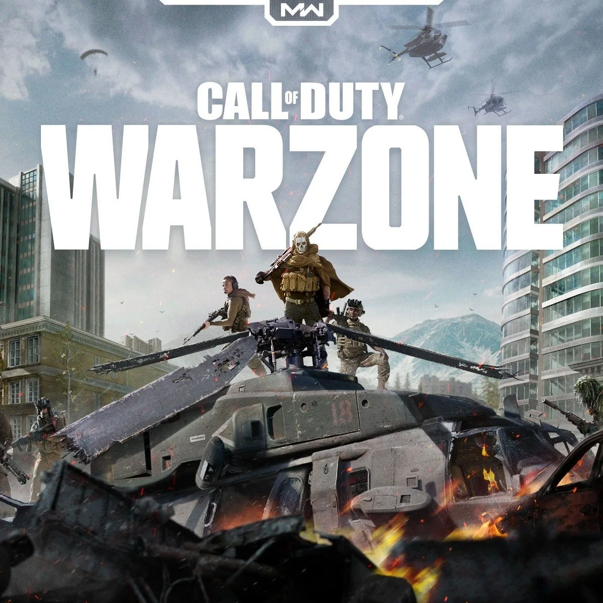 Call of Duty Warzone firefight in an urban district