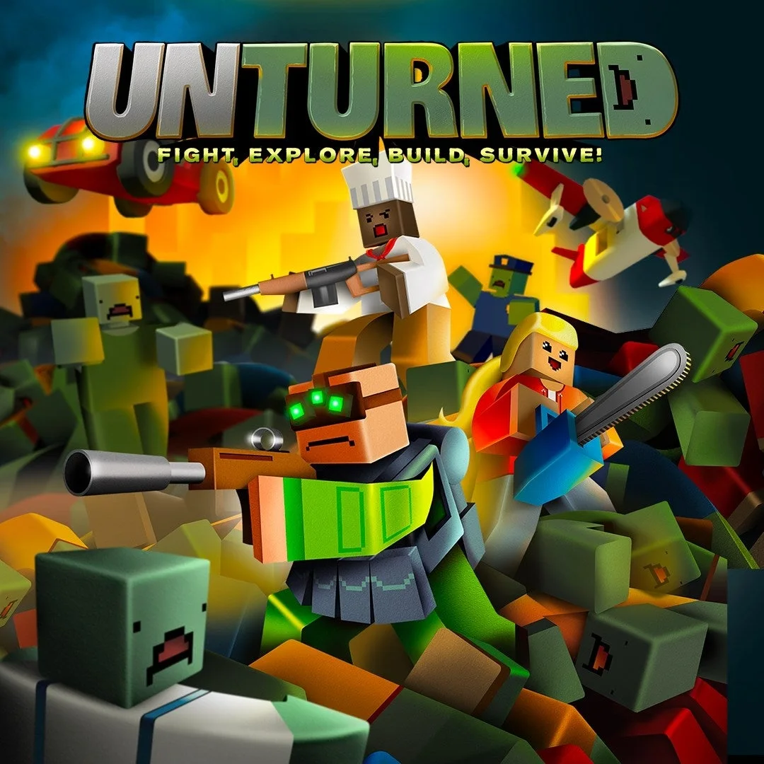 Unturned survival sandbox with zombies and looting