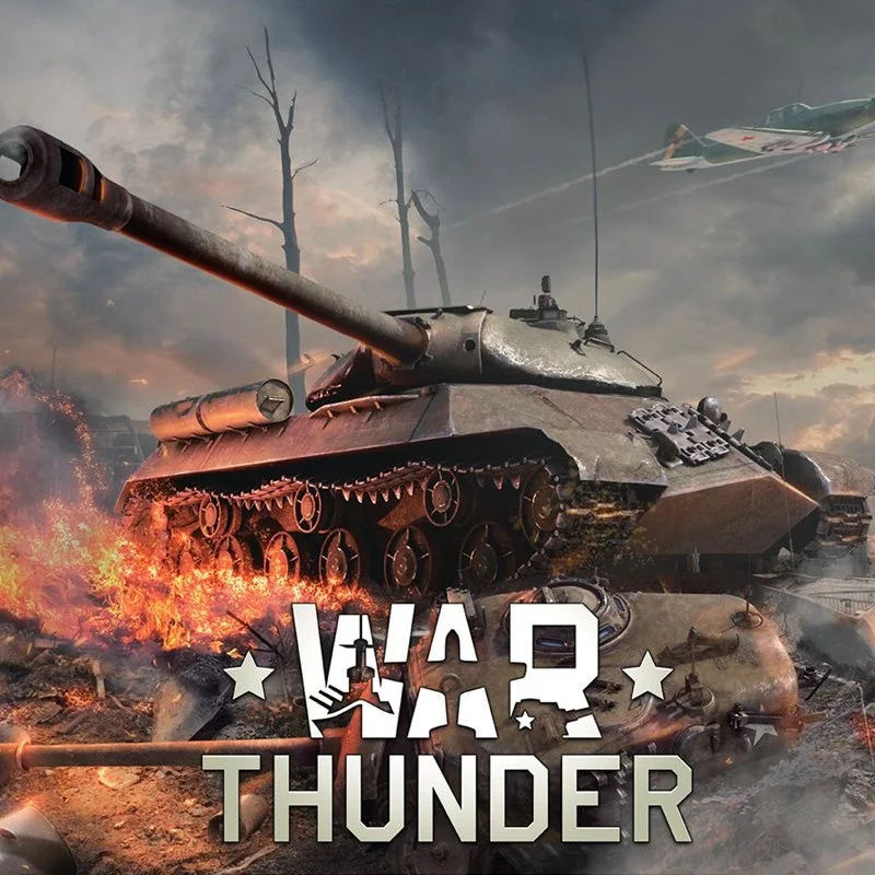 War Thunder combined arms battle with tanks and aircraft